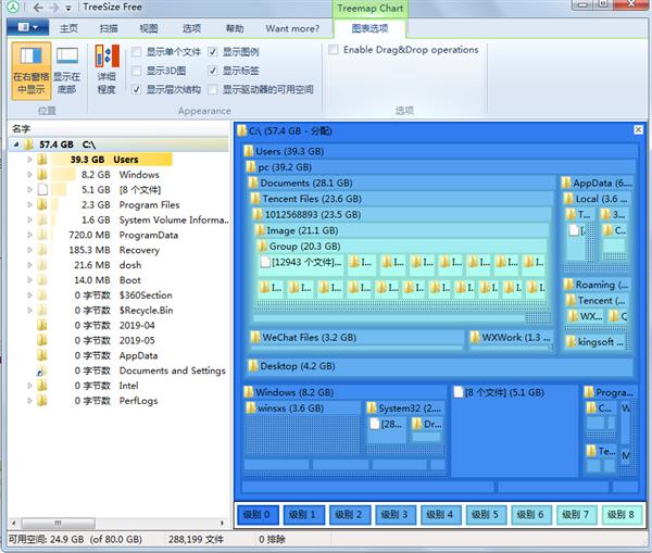 C盘又双叒叕满了？这款2M不到的小软件一眼帮你揪出“钉子户”