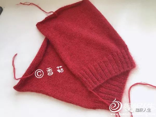 山羊绒女宝毛衣的编织教程,女宝彩虹色套头毛衣编织全过程