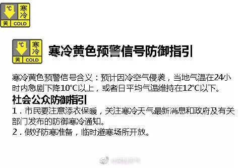 深圳发布寒冷红色预警,寒潮预警升级深圳