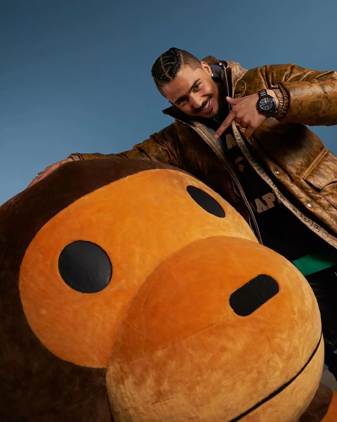 coachxbape联名皮衣,coachxbape联名