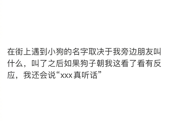 路边的小狗名字,看见路边的小狗想叫谁的名字