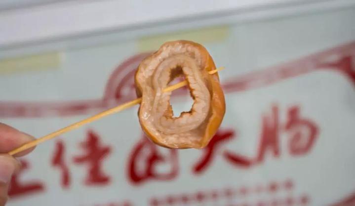 卤肉店60元一斤的卤大肠,老字号卤大肠