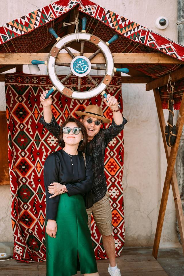 阿联酋迪拜之行,小狮妹和爸爸