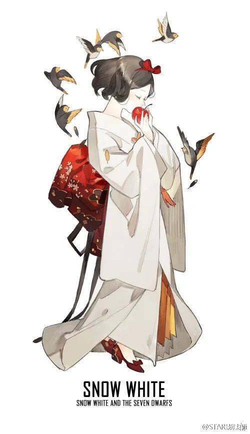 迪士尼公主们穿汉服会是什么样,迪士尼公主系列之民国汉服