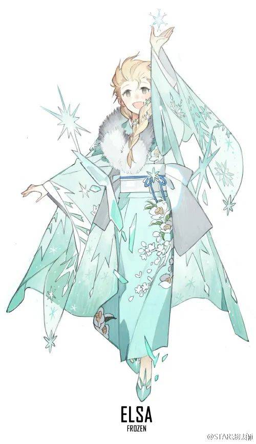 迪士尼公主们穿汉服会是什么样,迪士尼公主系列之民国汉服