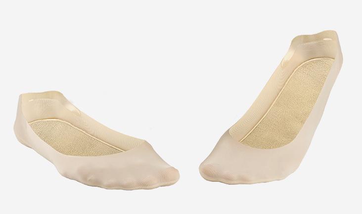 不易掉跟的船袜 (防掉后跟船袜)