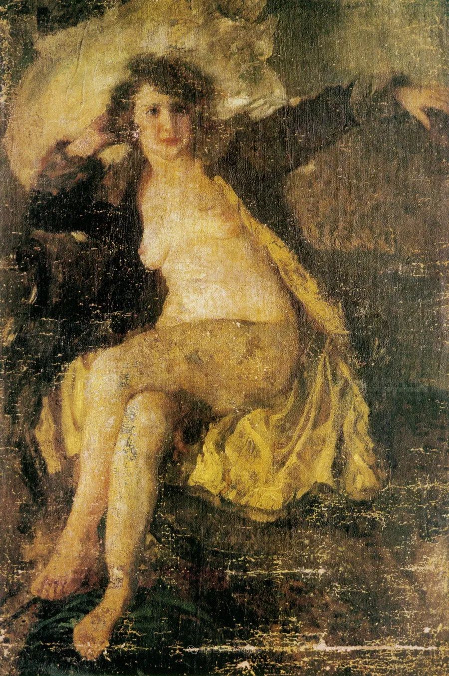 徐悲鸿先生的巨幅油画愚公移山,徐悲鸿中国现代画之父