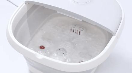 可以加热带按摩的洗脚盆,全自动折叠按摩洗脚盆