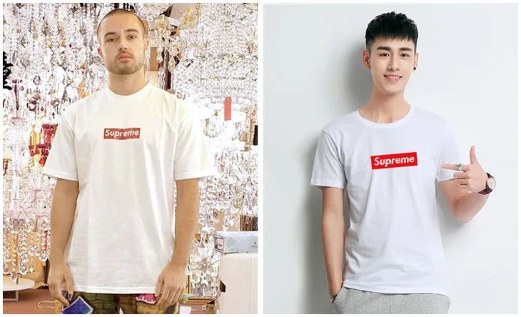 supreme短袖明星同款,明星都在穿的国潮t恤