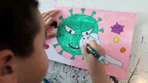 童画春天,春天的儿童画