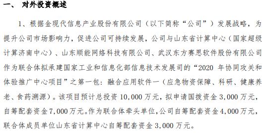 金现代投资哪些项目,金现代新项目投资