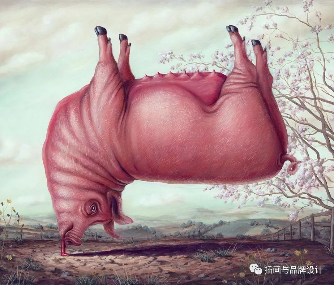 荒诞极端插画,荒诞主义插画