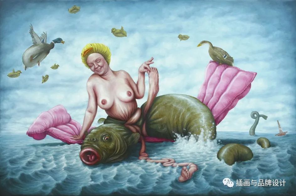 荒诞极端插画,荒诞主义插画