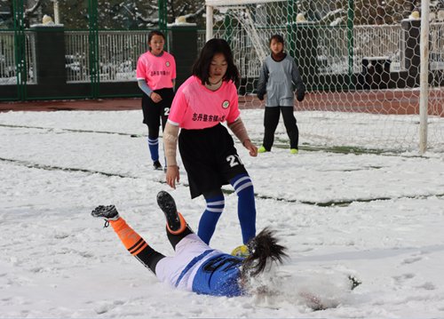 当足球遇上大雪,当足球遇见机车