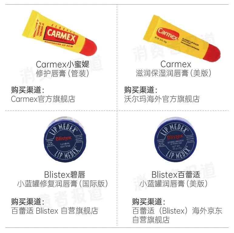 14款润唇膏对比测评：小蓝罐、小蜜媞检出影响女性生育能力的违禁成分；7款含有矿物油