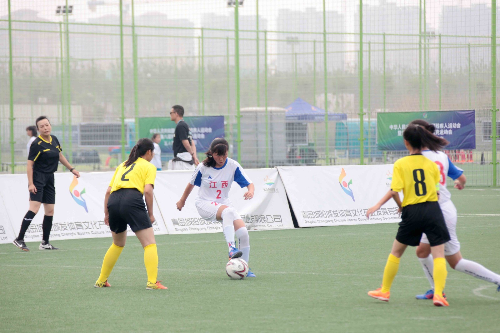 全国第十一届残运会五人制聋人足球比赛在青开幕