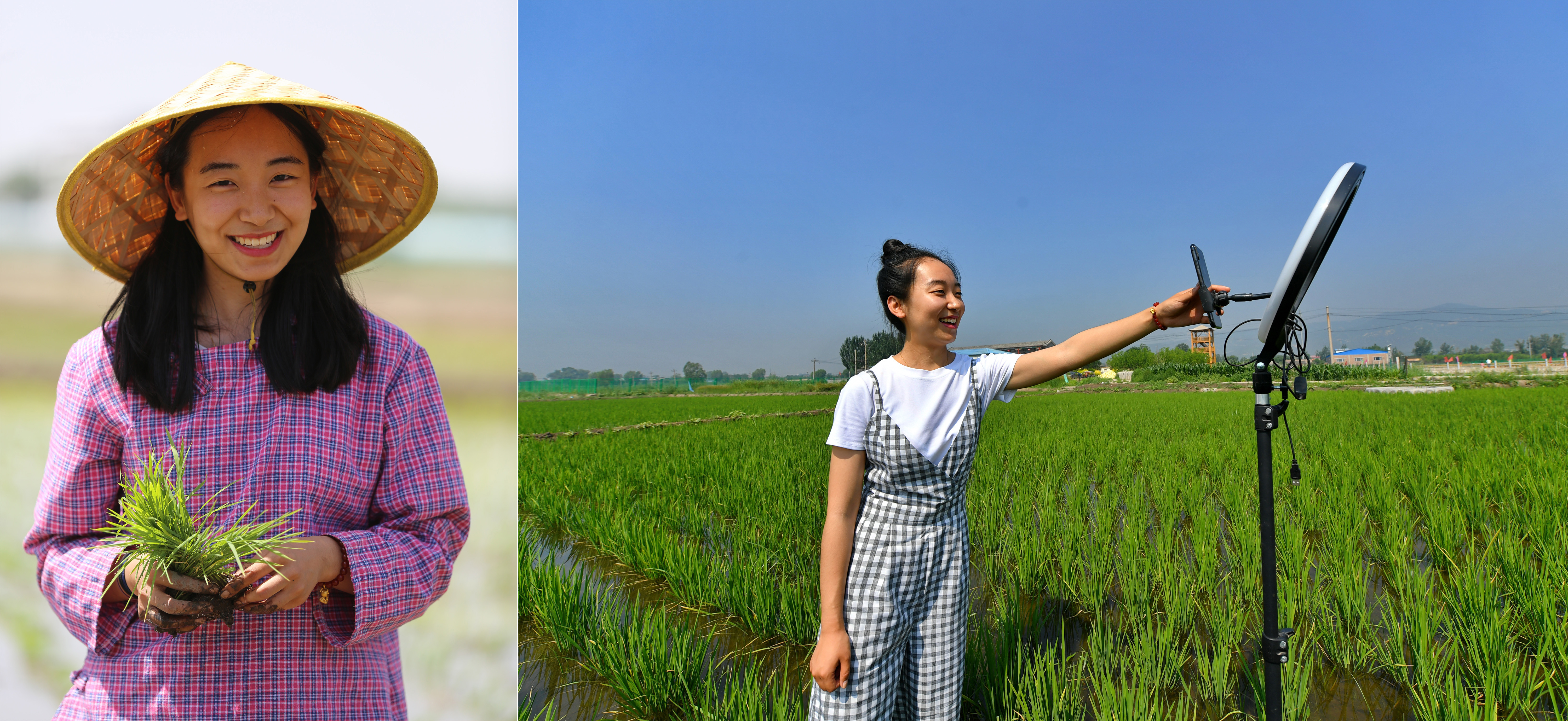 村里的直播达人,村里的年轻人直播