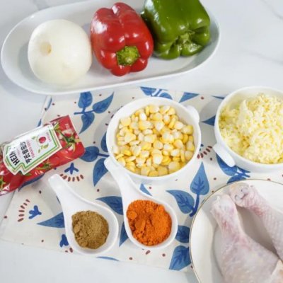 奥尔良鸡腿披萨,家做奥尔良鸡腿披萨