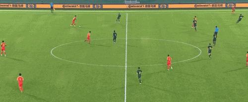 国足停球致敬武磊,武磊侧身凌空抽射破门国足2-0
