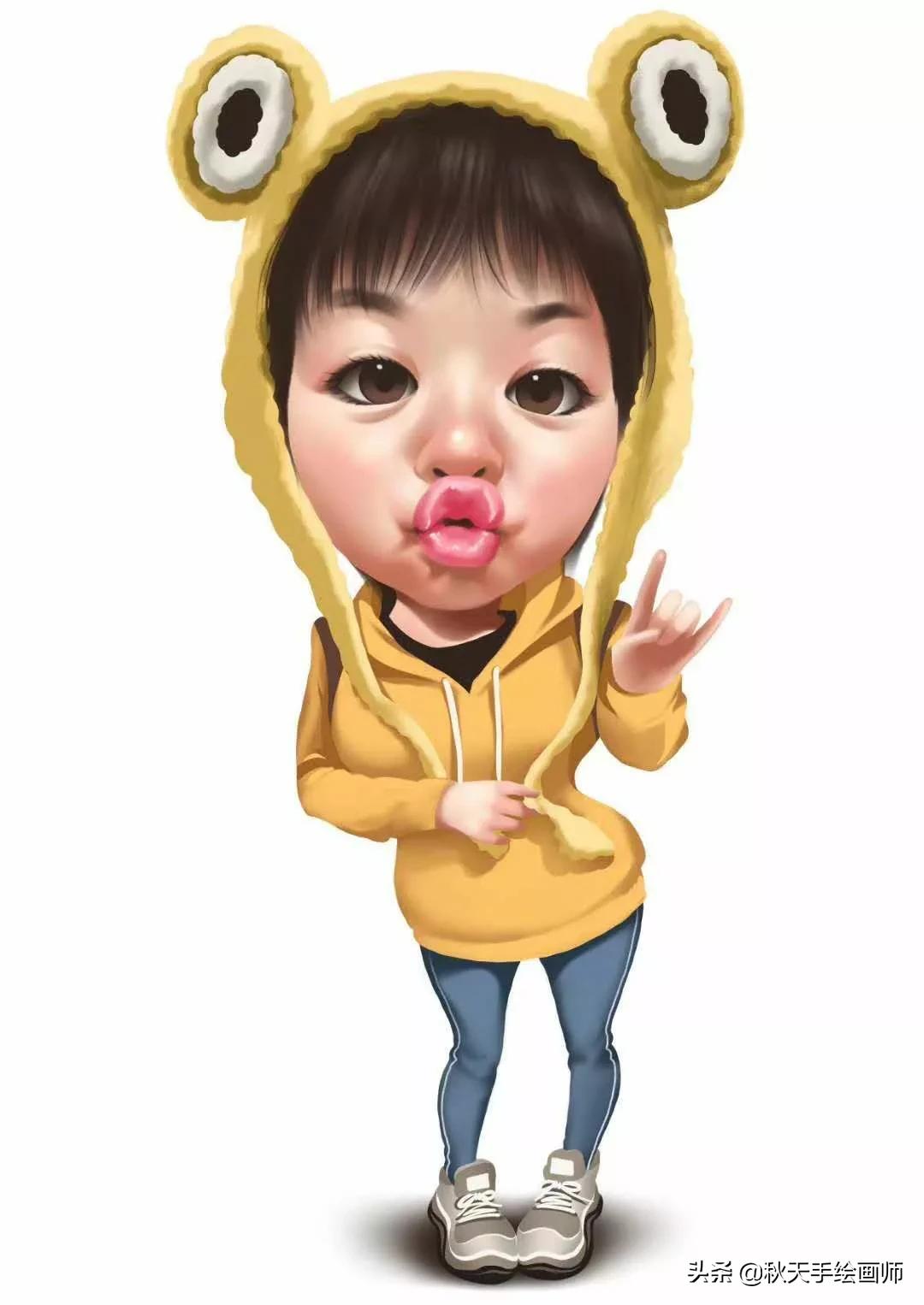 今年流行微信头像卡通男女,手绘商务头像