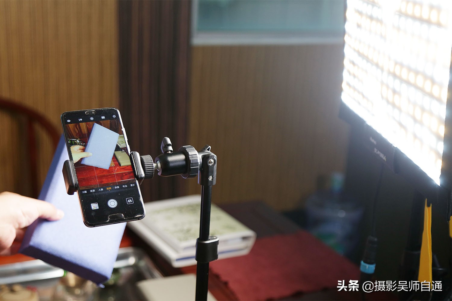 旧茶桌改造直播间,茶桌改造书法桌