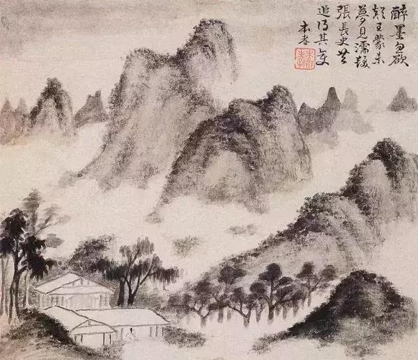 枯笔之境的书法作品,枯笔之境