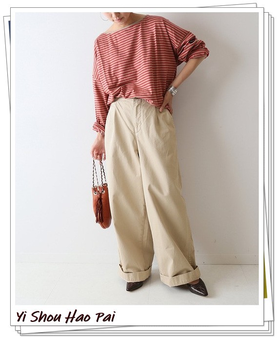 米色百搭裤子,万能百搭的裤子颜色秋冬