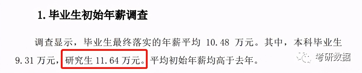 硕士研究生毕业工资一般多少钱,各个大学研究生毕业生薪资