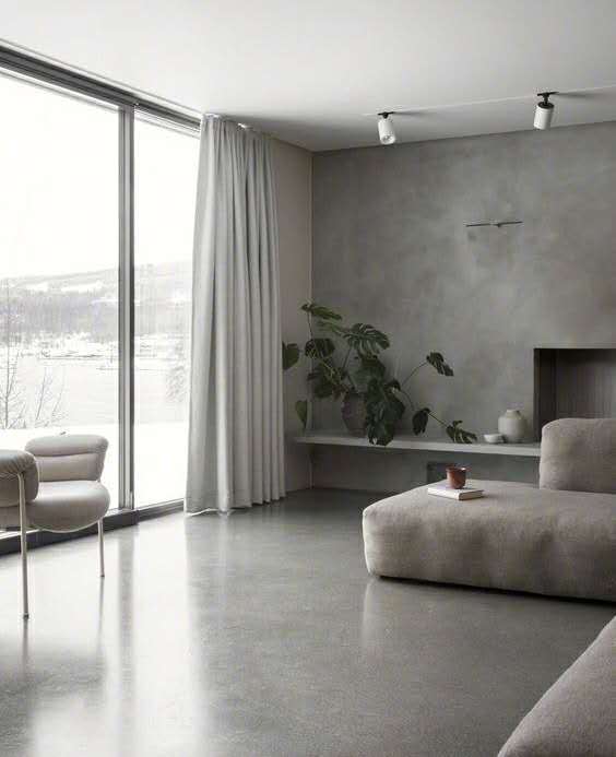 被嫌弃的水泥自流平，装完效果原来这么美，难怪装修很少用地砖啦