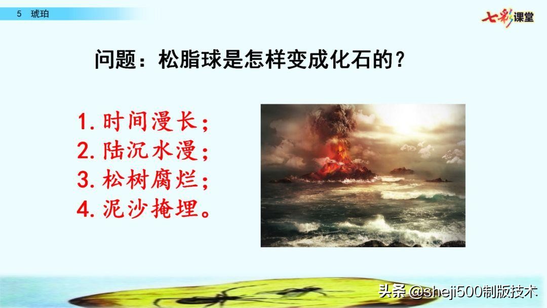 四年级语文下册第5课琥珀知识点,语文书四年级下册琥珀预习分段