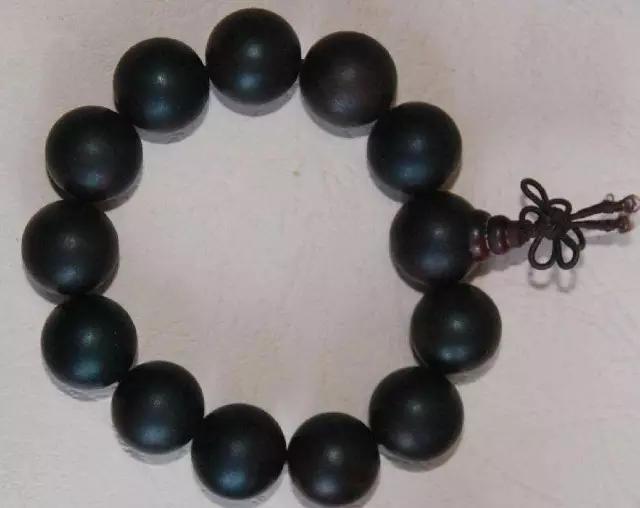 盘黑了的文玩手串,文玩手串小叶紫檀手串
