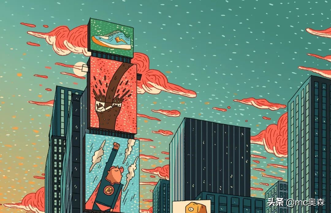 简单又能让人眼前一亮的插画配色,一组很有视觉震撼力的插画作品