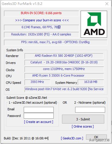 580蓝宝石显卡鲁大师跑分16万,新版鲁大师显卡跑分17万什么水平