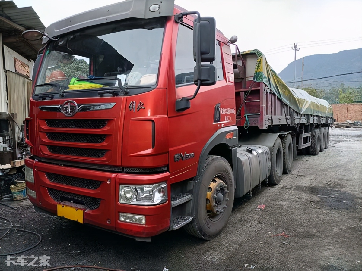 性价比高的单驱牵引车,解放悍v牵引车最新款物流车