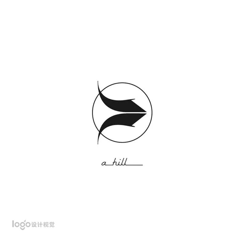 一组简洁字母创意的logo设计欣赏,一组创意logo