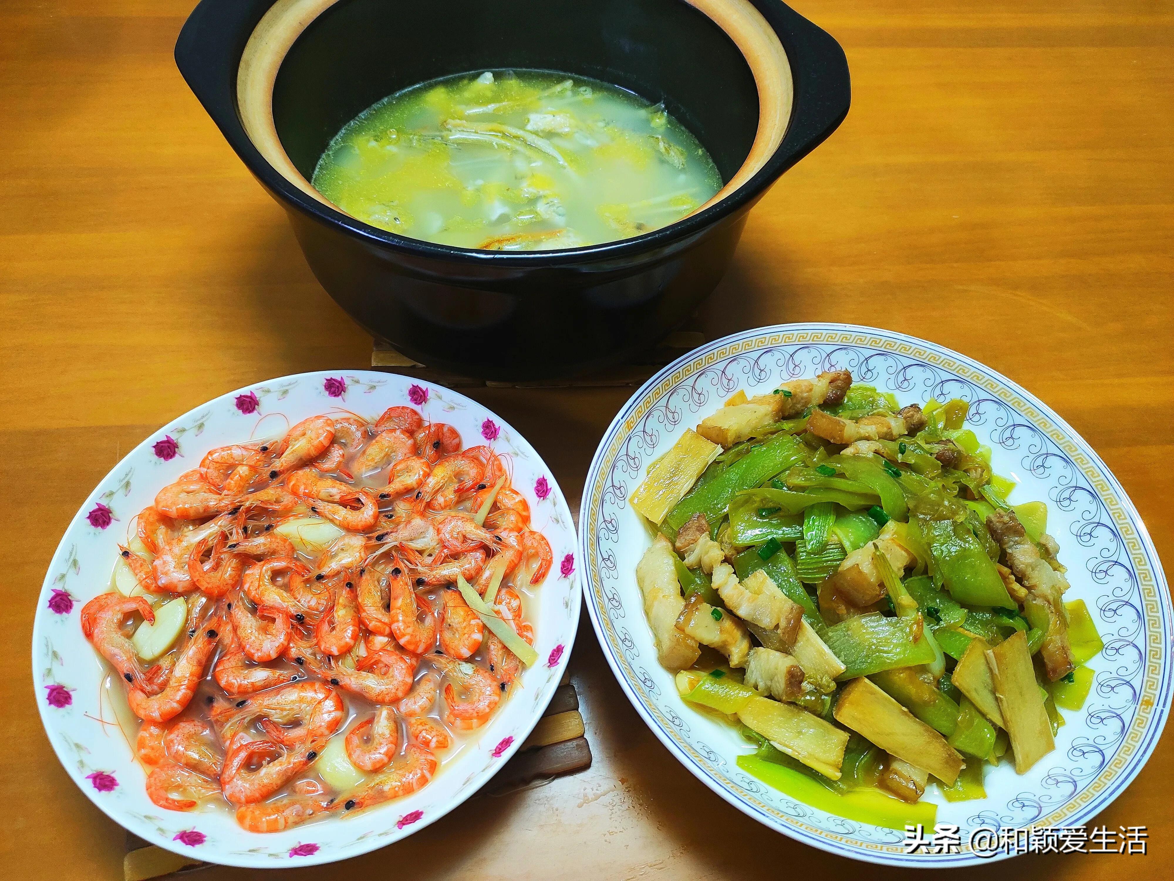 小夫妻的晚餐土豆红烧肉,湘菜家常菜莴笋炒五花肉