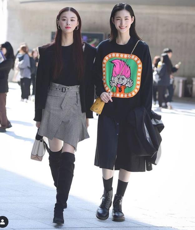 好看的韩国小姐姐穿衣搭配,韩国小姐姐时尚潮流穿搭