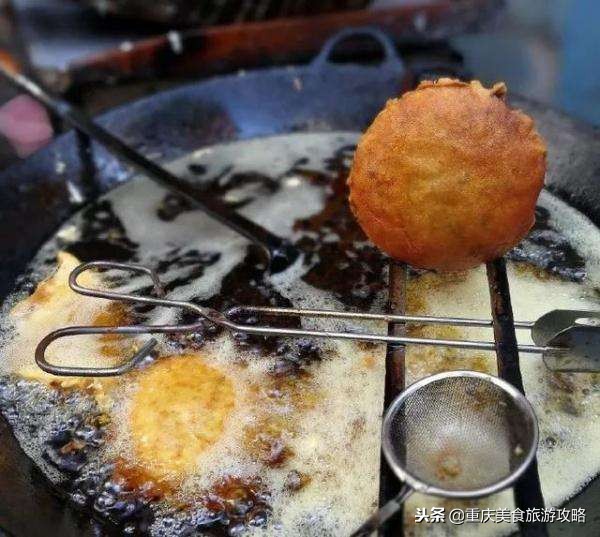 重庆渝北美食三角糕,重庆大坪美食推荐凉糕