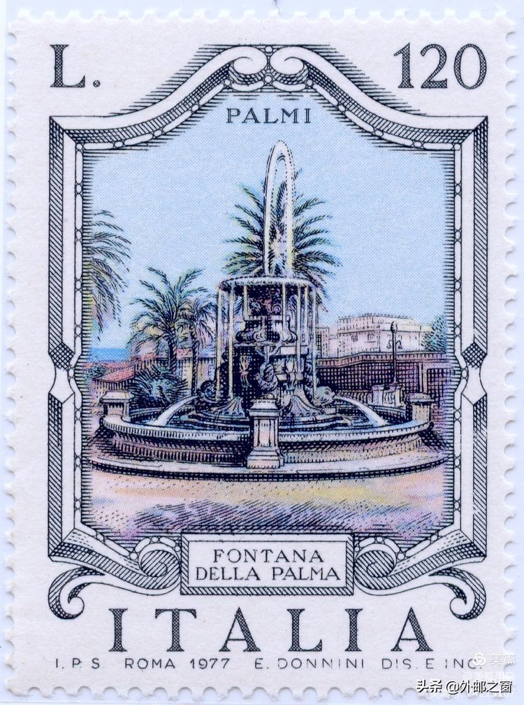 意大利1998年发行雕刻版邮票,意大利存世18个月的邮票