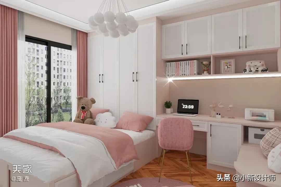 12平榻榻米房间设计带飘窗,小阳台做榻榻米书房装修设计