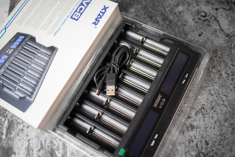 内阻测试、分容激活样样通，体验XTARVC8八槽位充电器