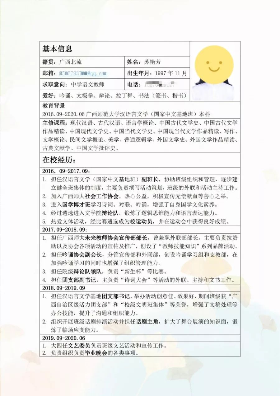 分享干货手把手教你写优秀简历,简历大赛该怎样制作简历更合适
