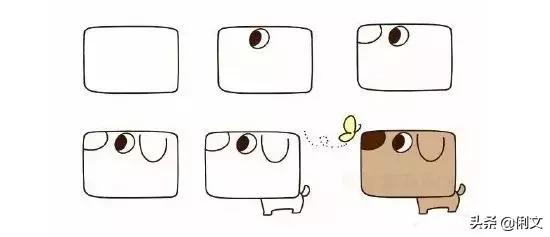 简笔画小动物100种可爱幼儿园,6-12岁儿童绘画简笔画小动物