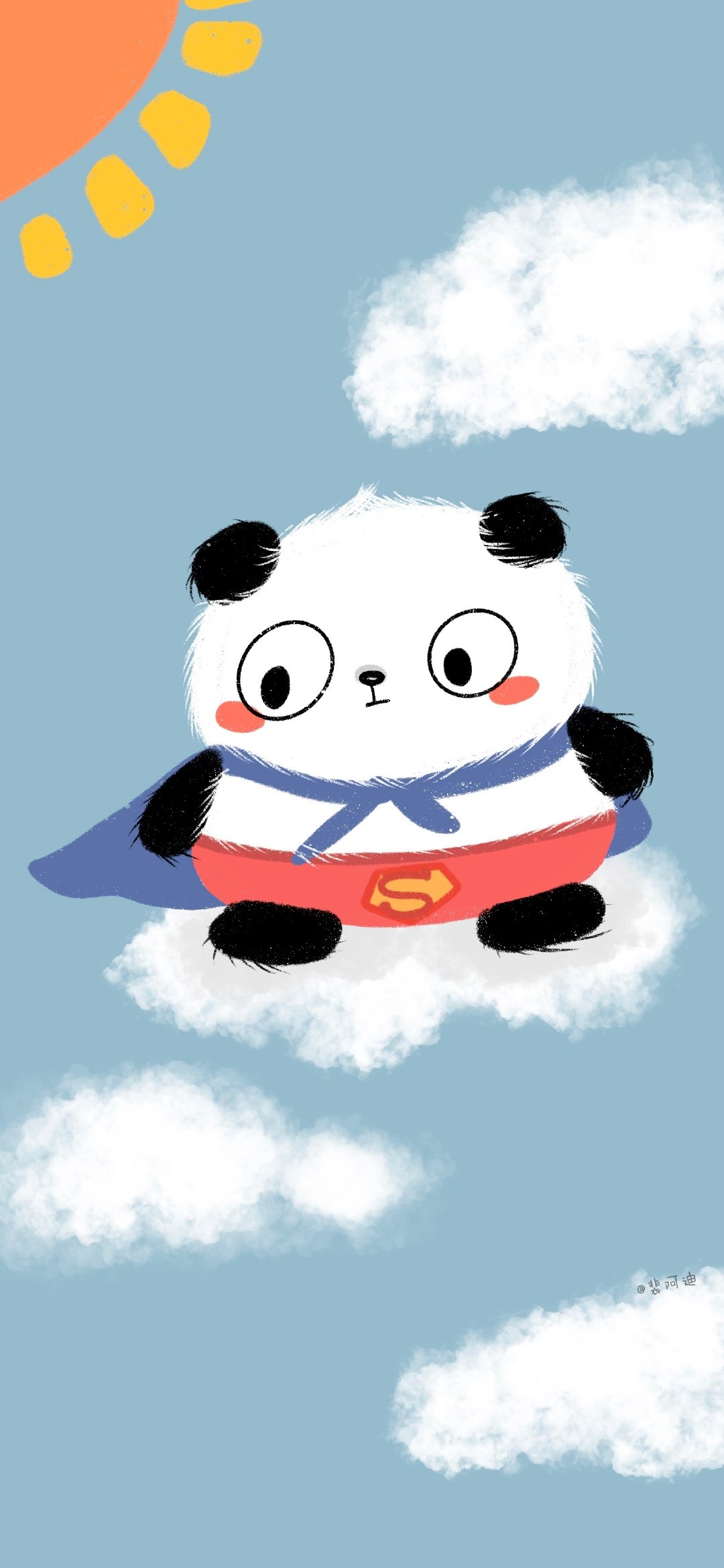 可爱圆滚滚熊猫壁纸,卡通熊猫壁纸可爱萌萌