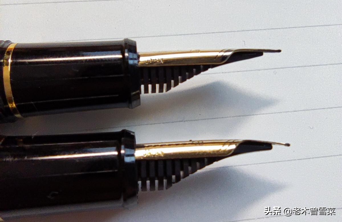 比较细的金尖钢笔,黄色笔尖和金尖钢笔区别