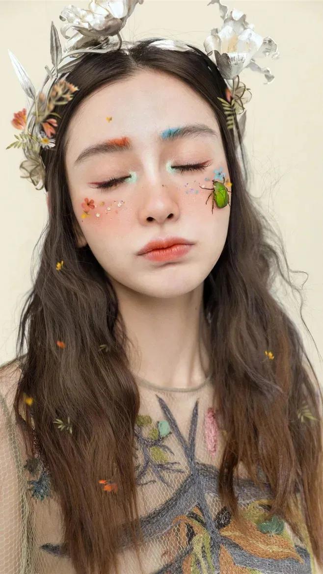 迪丽热巴薄唇,把迪丽热巴换成黄金比例脸