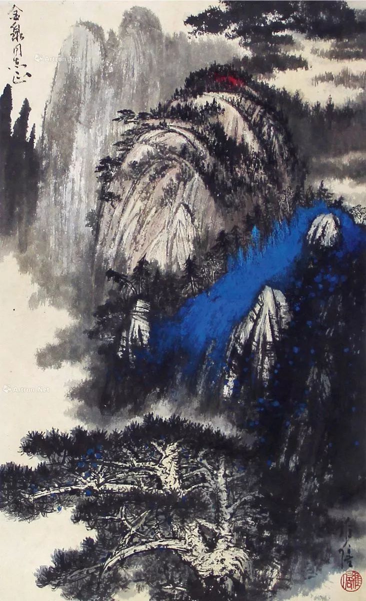 陈良宗山水画作品欣赏,陈家振山水画作品欣赏