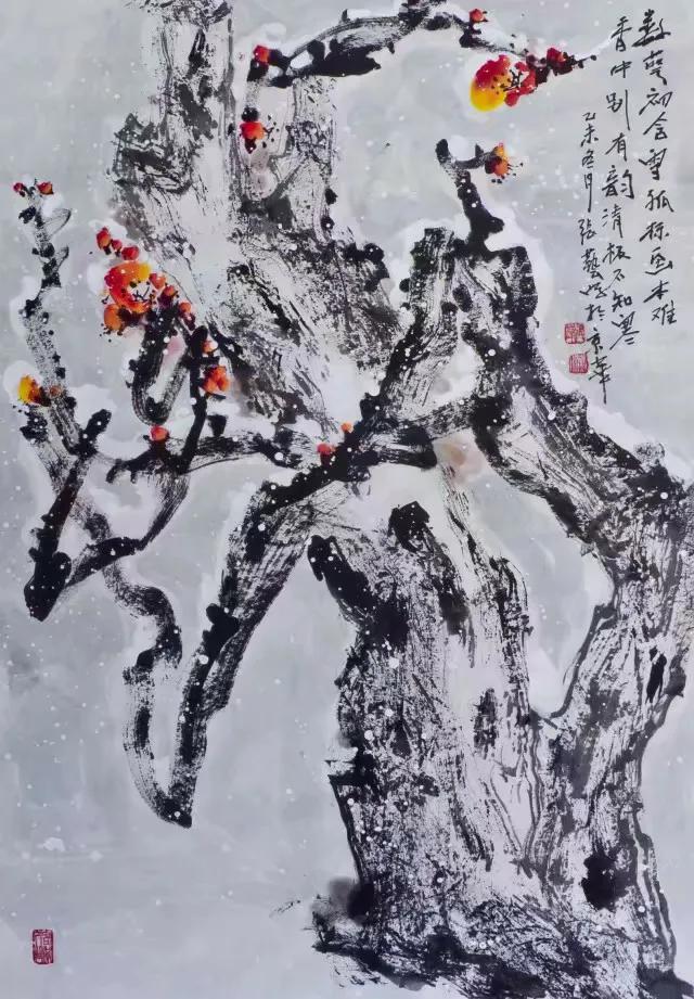张思燕花鸟画精品欣赏,张艺书法作品欣赏