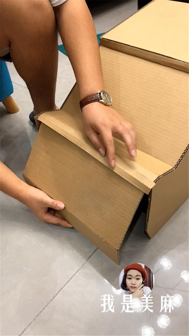 废弃的纸箱别扔能做成玩具,儿童创意废品做变形金刚