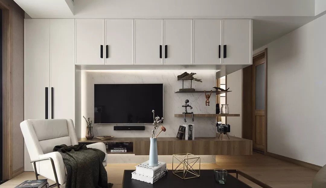 房子装修漂亮便捷的背景墙来啦,背景墙较短新中式效果图大全